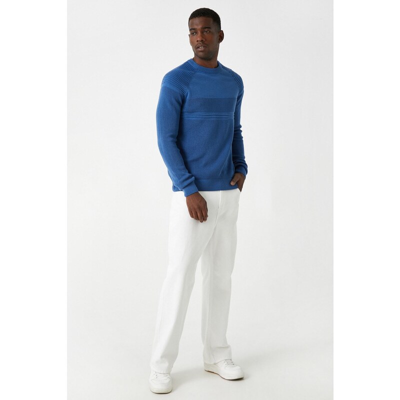 Koton Men's Blue Sweater