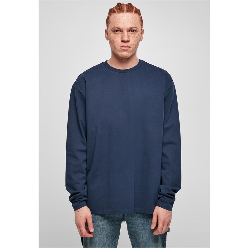 Urban Classics Ultra těžký oversized dlouhý rukáv tmavě modrý