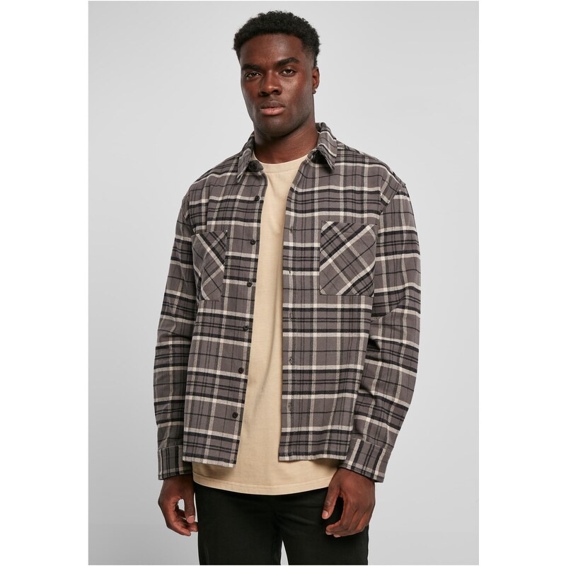 UC Men Boxy Kane Check Shirt šedo/černá