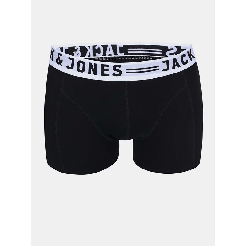 Sada tří pánských boxerek v černé barvě Jack & Jones Sense - Pánské