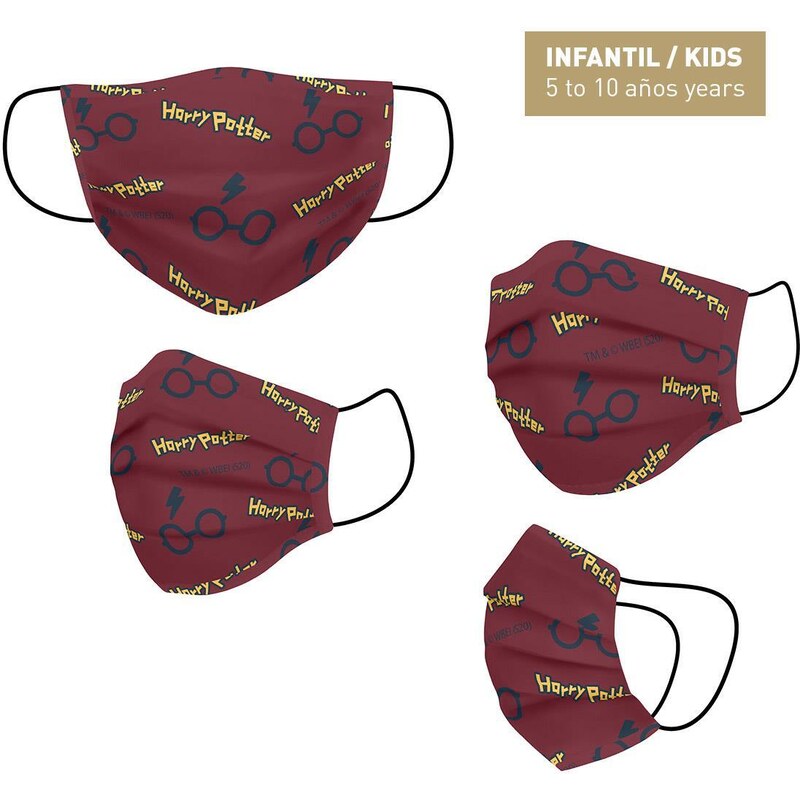 HYGIENIC MASK REUSABLE APPROVED HARRY POTTER