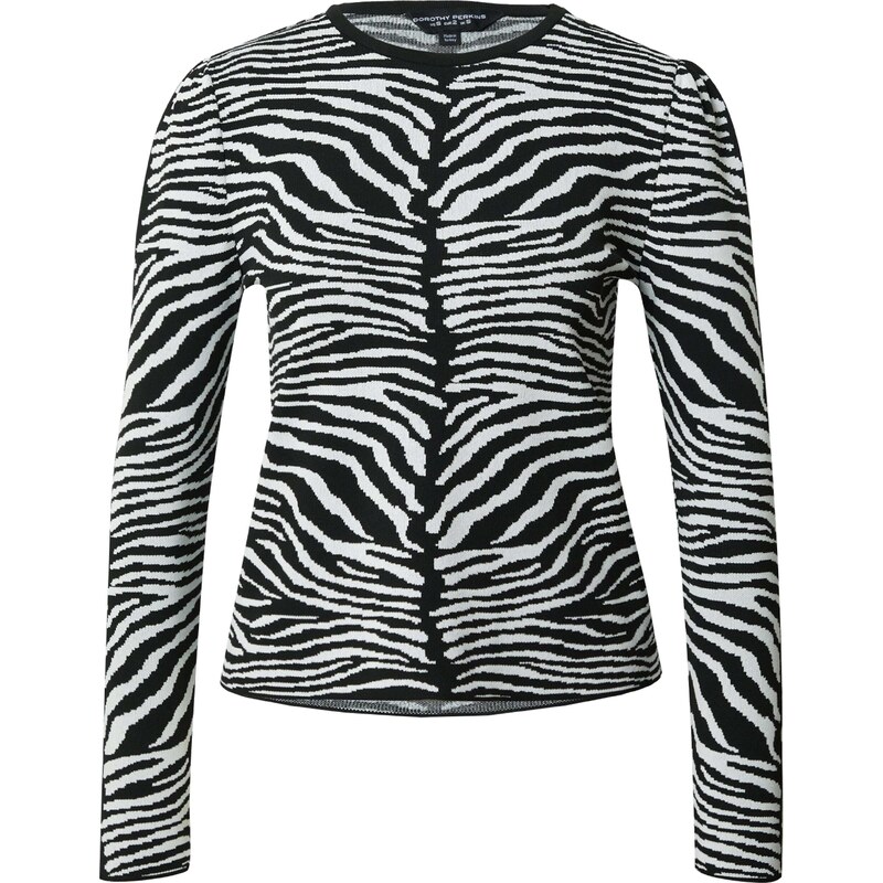 Dorothy Perkins Svetr černá / bílá