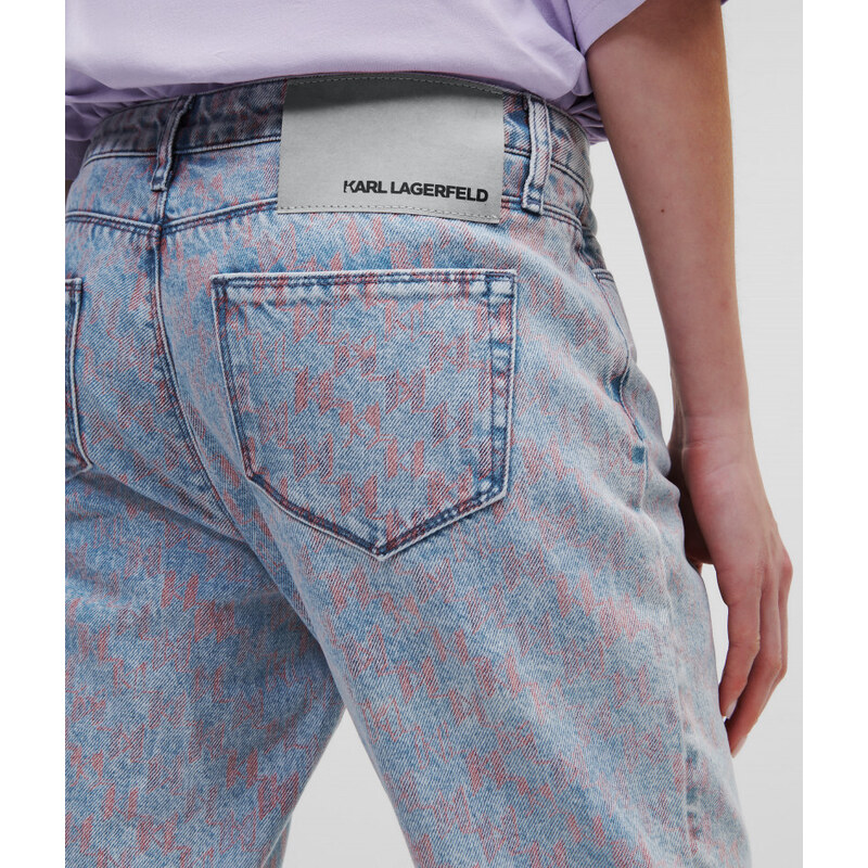 DŽÍNY KARL LAGERFELD KL PRINTED DENIM PANTS