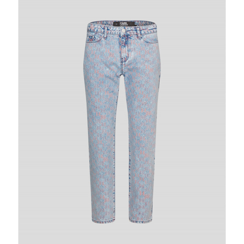 DŽÍNY KARL LAGERFELD KL PRINTED DENIM PANTS