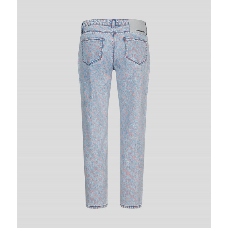 DŽÍNY KARL LAGERFELD KL PRINTED DENIM PANTS