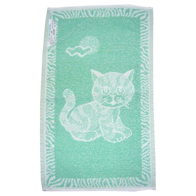 Frotex Dětský ručník - Kotě světle zelené