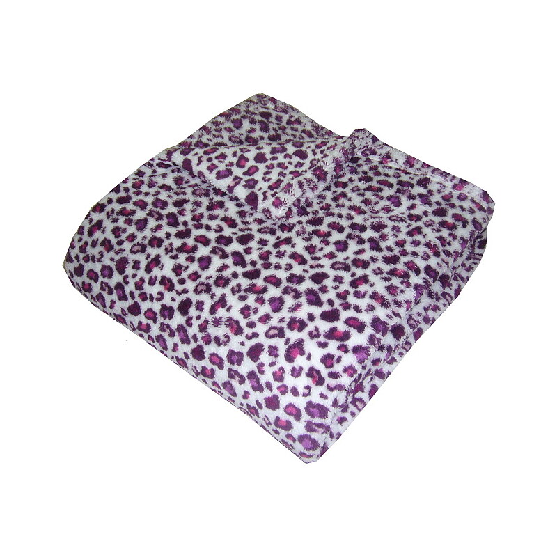 Dadka Vracov Super soft deka Safari - Gepard fialový 150/200