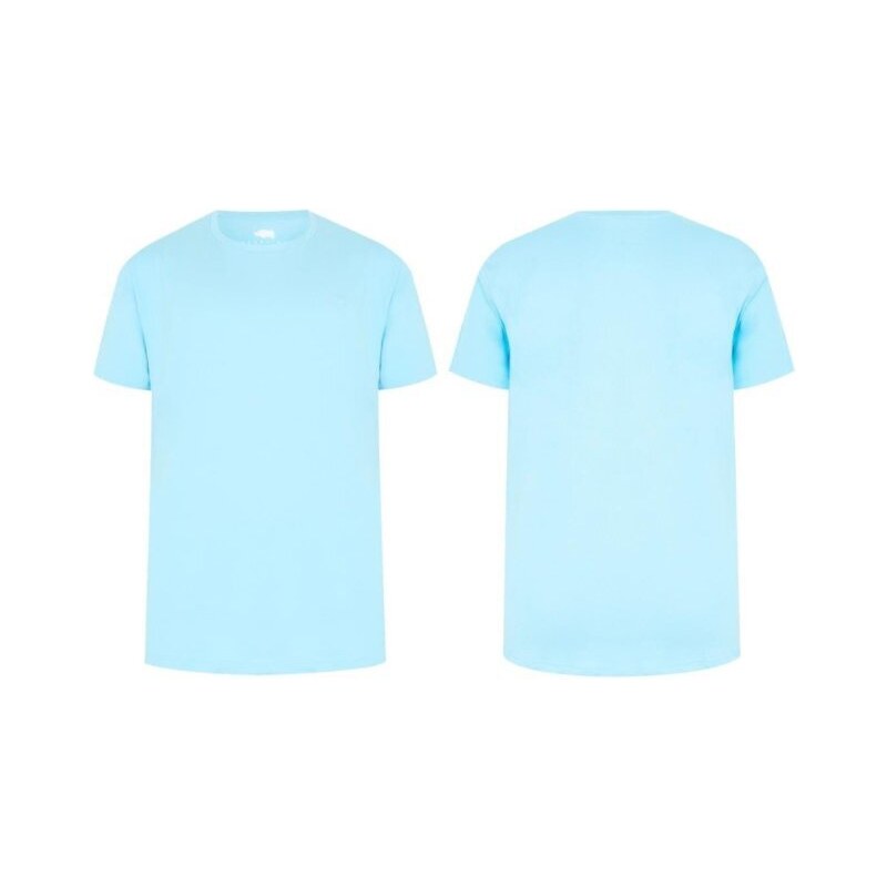 Pánské triko krátký rukáv 6XL světle modré A607