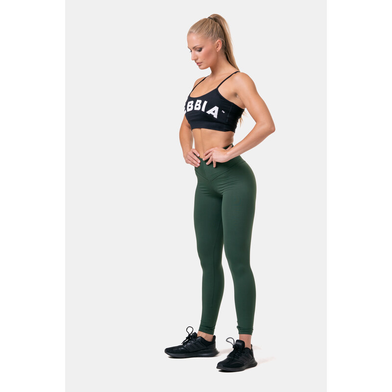 Dámské legíny NEBBIA 476-dark green