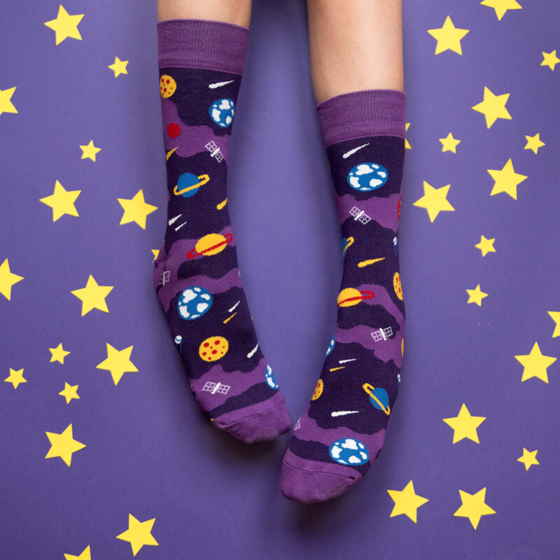 Banana Socks Unisex's Socks Classic Planets