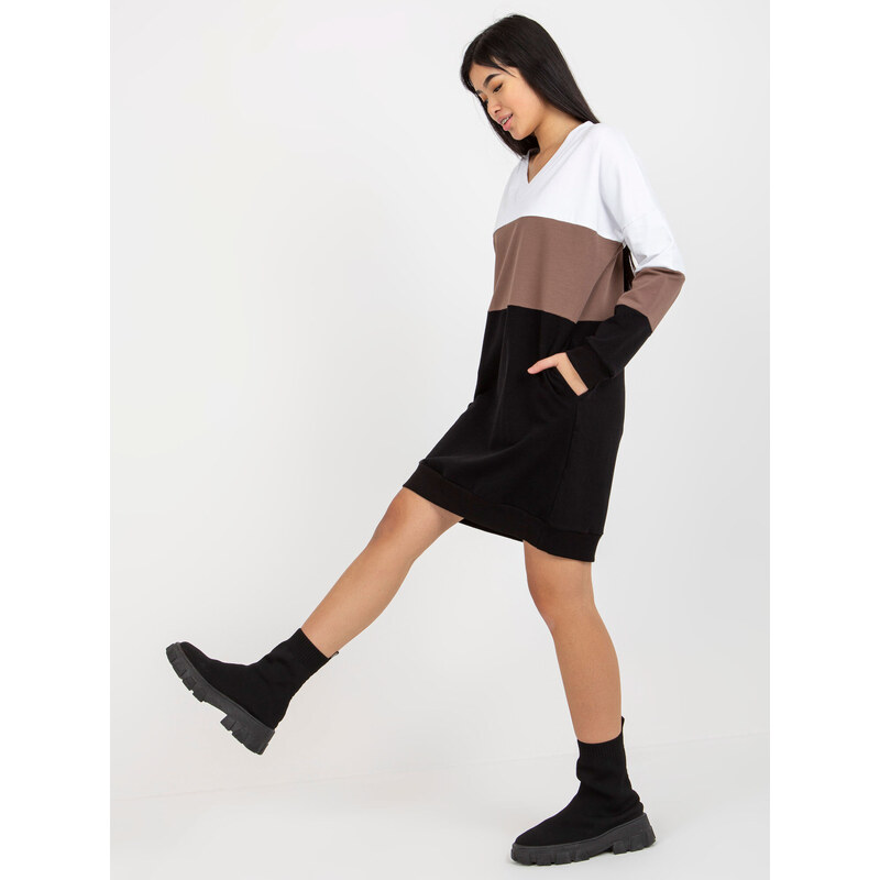 RUE PARIS Dress-RV-SK-8382.04-white-black