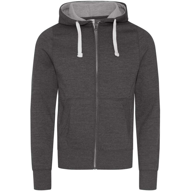 Just Hoods Unisex teplá mikina na zip Chunky Zoodie –