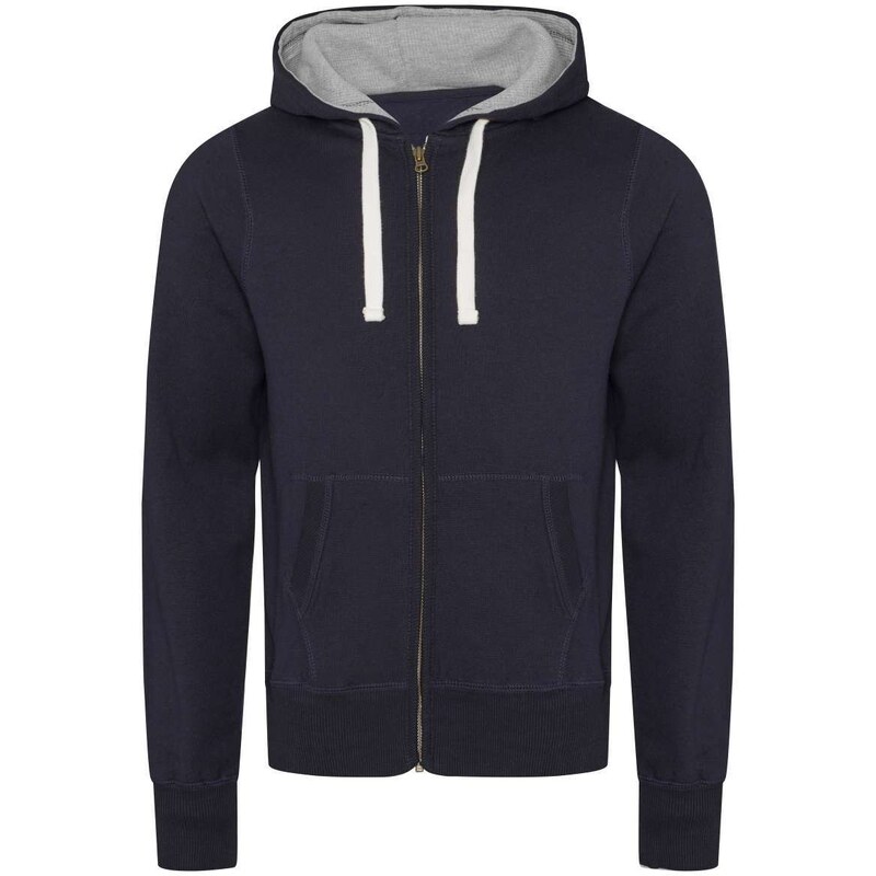 Just Hoods Unisex teplá mikina na zip Chunky Zoodie –