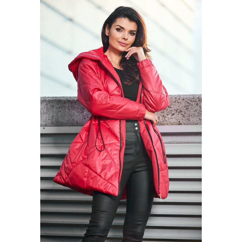 Awama Womans Coat A541 Red