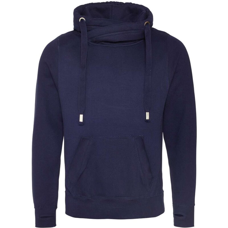Just Hoods Unisex mikina s křížovým límcem Cross –