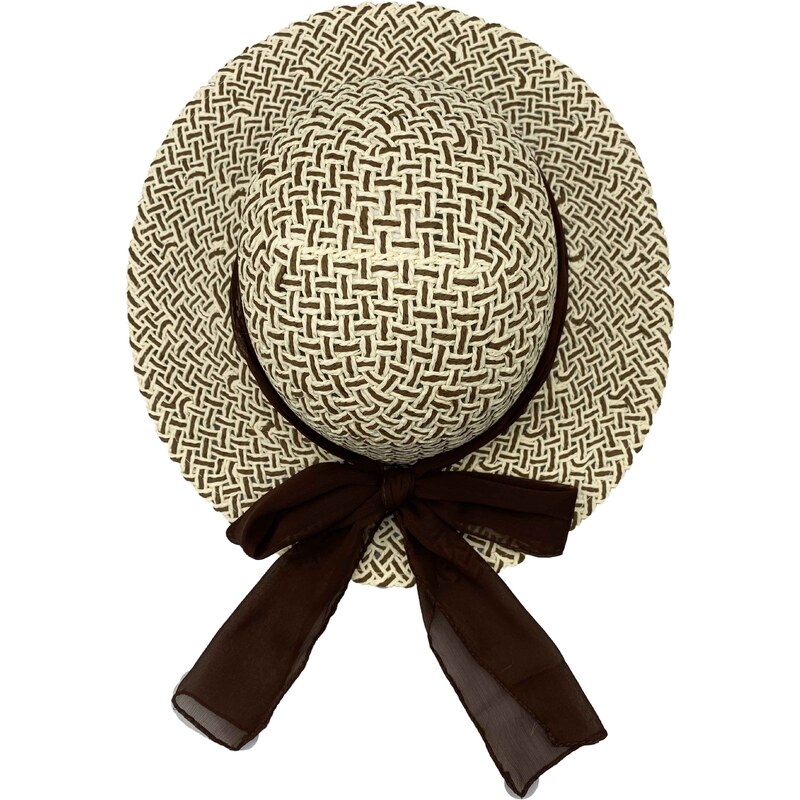 Hologramme Paris Dámský letní klobouk Solange hnědý