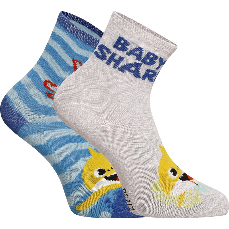 2PACK dětské ponožky E plus M Baby shark vícebarevné