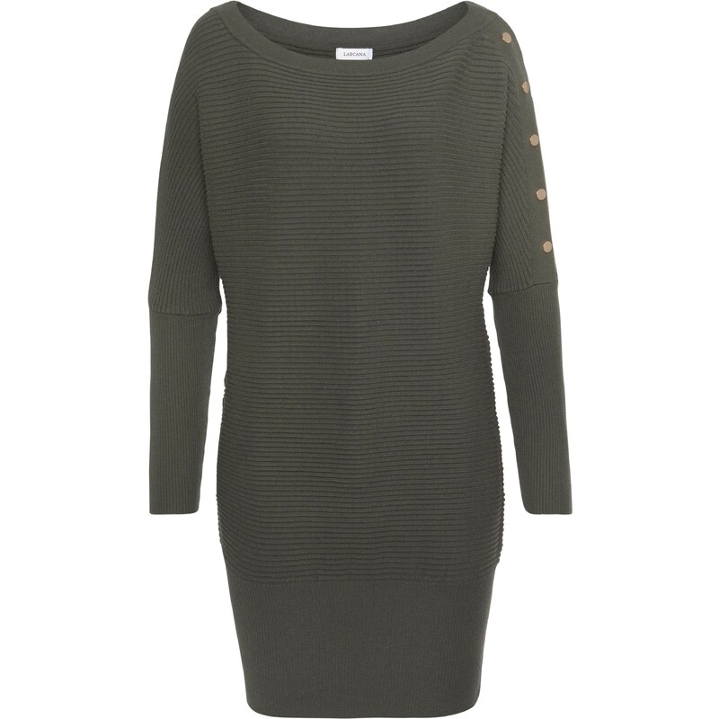 LASCANA Svetr zlatá / khaki