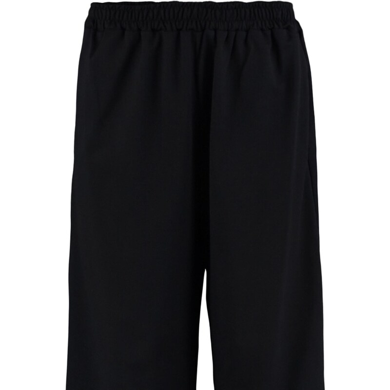 Trendyol Curve Black Wide-Cut Thin, Knitted Sweatpants