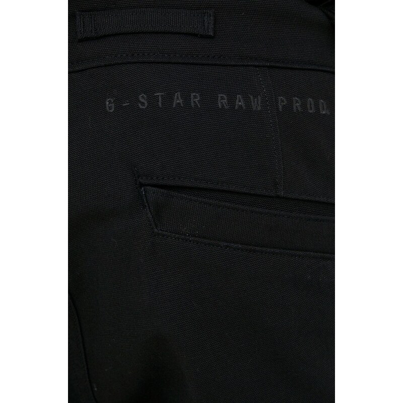 Kraťasy G-Star Raw pánské, černá barva