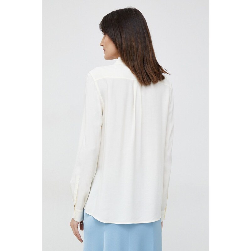 Košile Seidensticker dámská, béžová barva, regular, s klasickým límcem, 60.133511