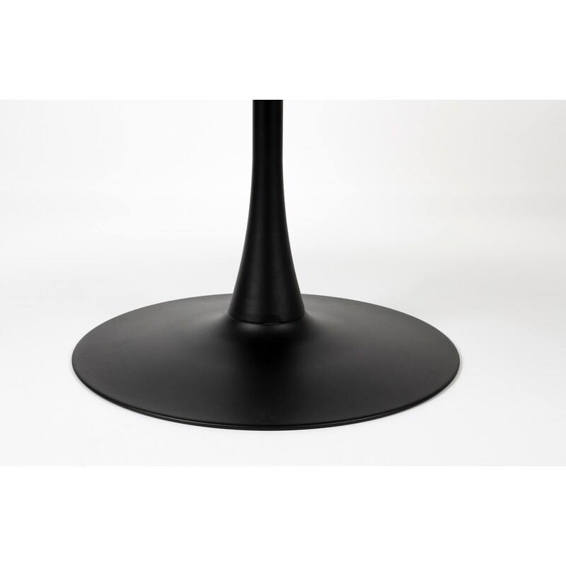 White Label Černý mramorový jídelní stůl WLL MARU 110 cm