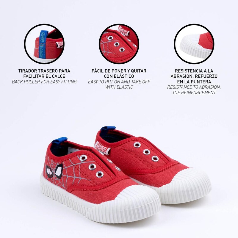 SNEAKERS PVC SOLE ELASTICS SPIDERMAN