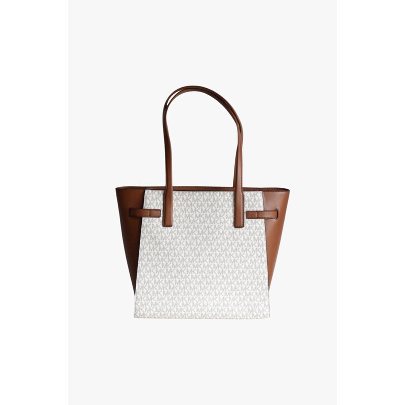 Michael Kors CARMEN large tote vanilla monogram dámská kabelka