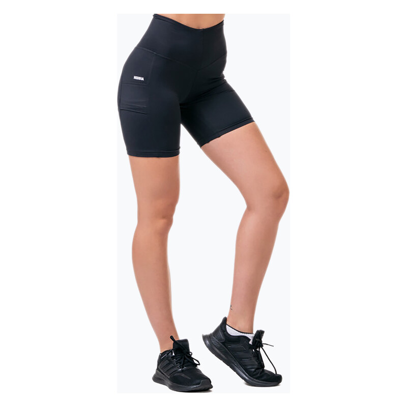 Dámské tréninkové šortky NEBBIA Biker Fit & Smart černá 5750110