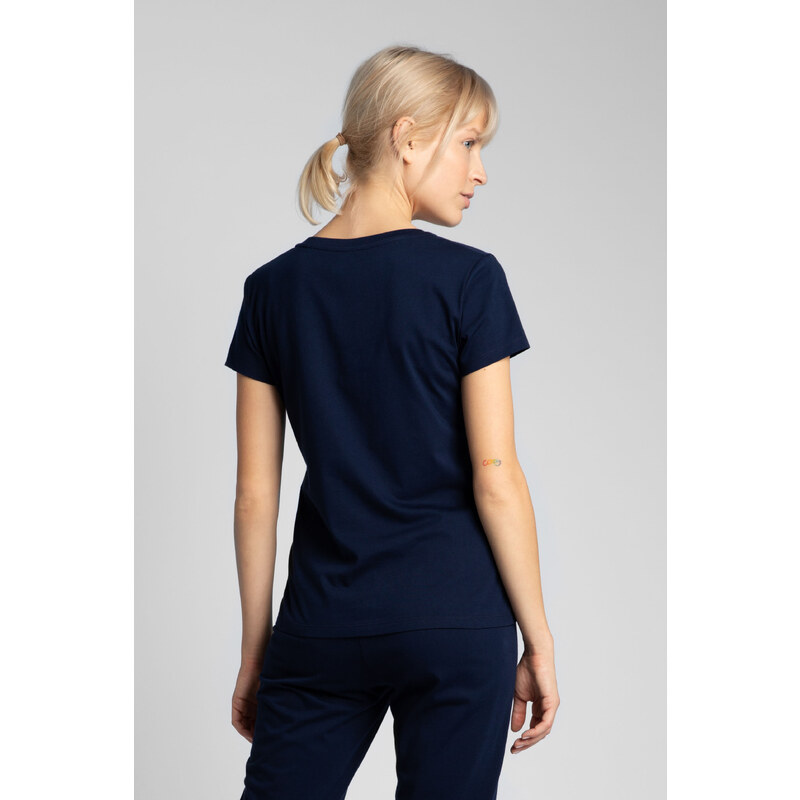 LaLupa Woman's T-shirt LA014 Navy Blue