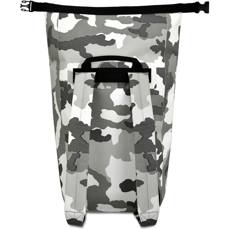 Semiline Man's Backpack A3003-1 Grey Camo