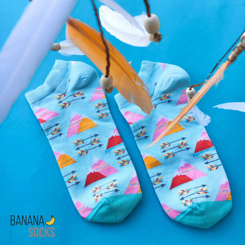 Banana Socks Unisex's Socks Short Wanderlust