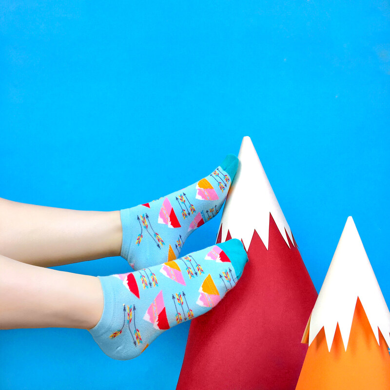 Banana Socks Unisex's Socks Short Wanderlust