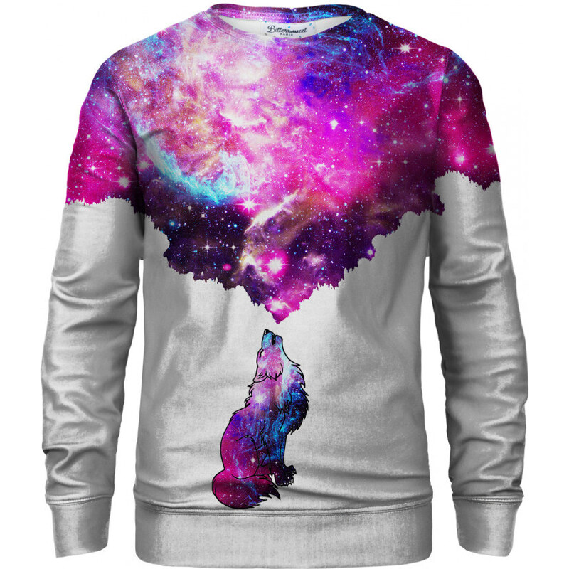Bittersweet Paris Unisex's Galactic Wolf Sweater S-Pc Bsp026