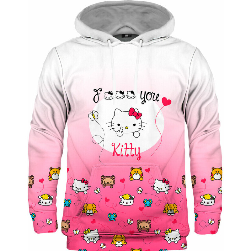 Mr. GUGU & Miss GO Unisex's Angry Kitty Hoodie H-K2230