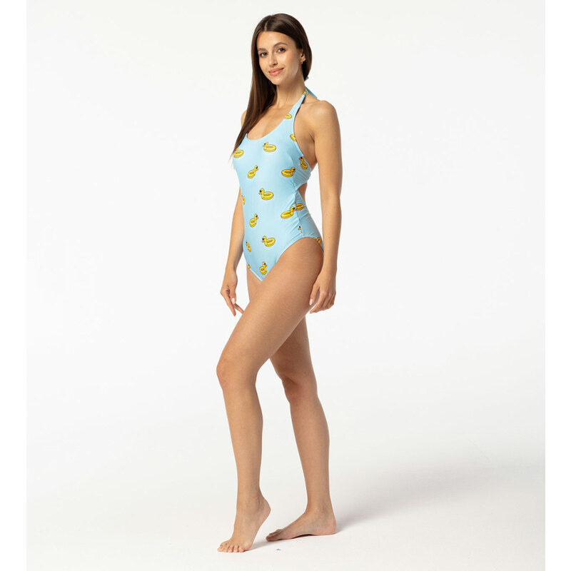 Aloha From Deer Woman's Duckbuoy Open Back Swimsuit SSOB AFD783