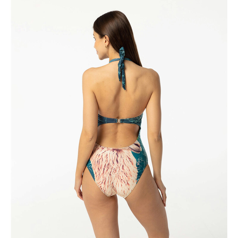 Aloha From Deer Woman's Smart Guy Open Back Swimsuit SSOB AFD161