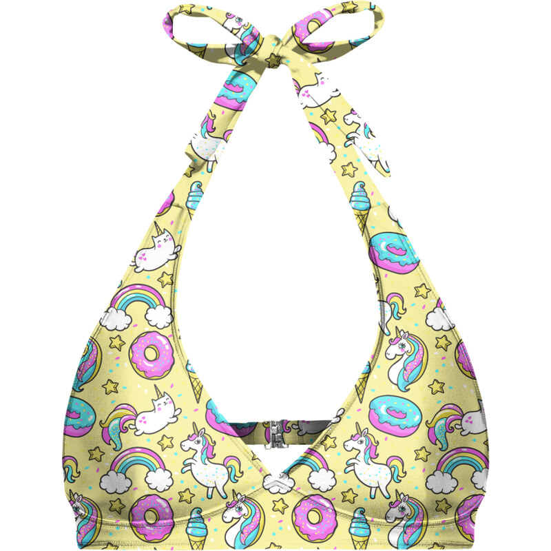 Aloha From Deer Womans Unicorn Heaven Halter Neck Bikini Top BTH 76501355