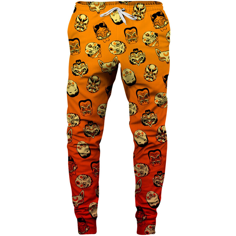 Aloha From Deer Unisex's Kabuki Mask Burning Sweatpants SWPN-PC AFD924