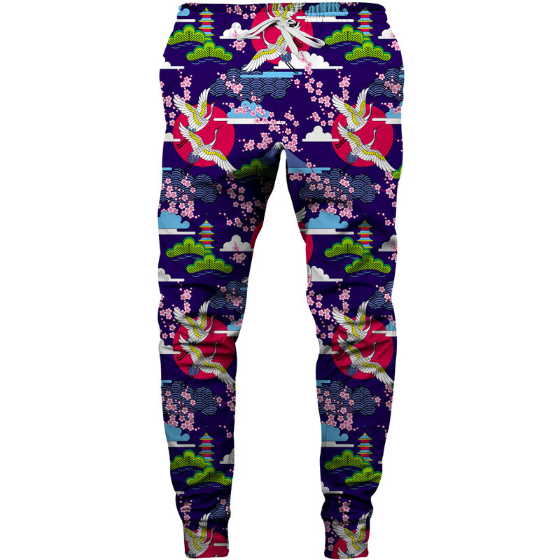 Aloha From Deer Unisex's Colorful Cranes Sweatpants SWPN-PC AFD914