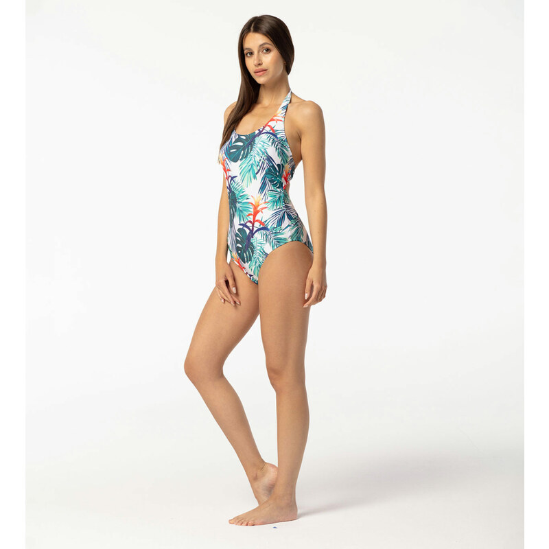 Aloha From Deer Woman's Tropic Open Back Swimsuit SSOB AFD342