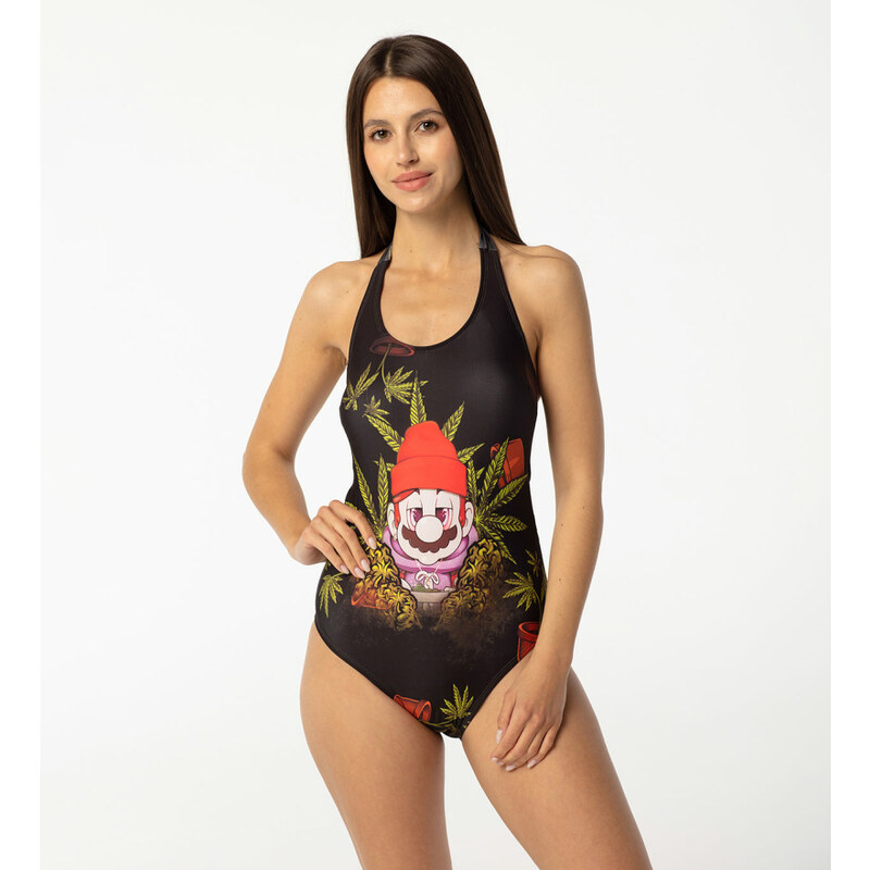 Aloha From Deer Woman's World 4-20 Open Back Swimsuit SSOB AFD906