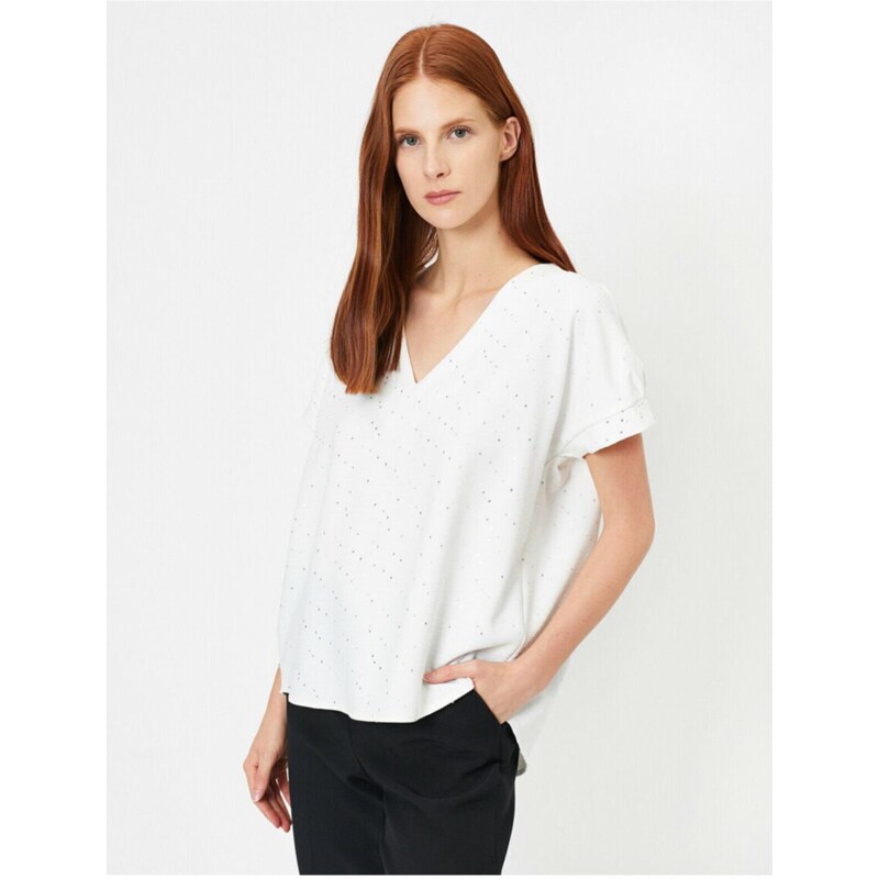 Koton Blouse - Ecru - Regular fit