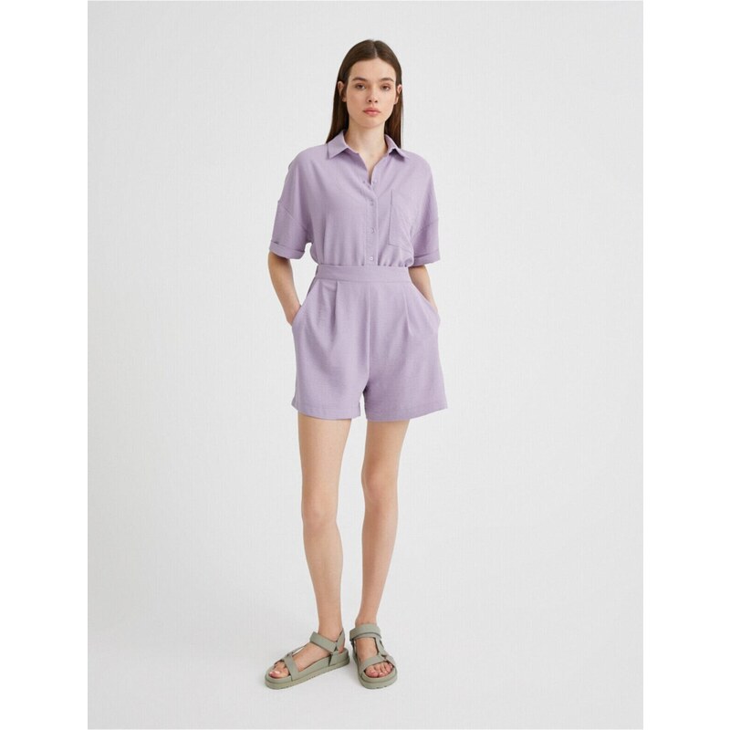 Koton Womens Purple Shorts & Bermuda 107048203