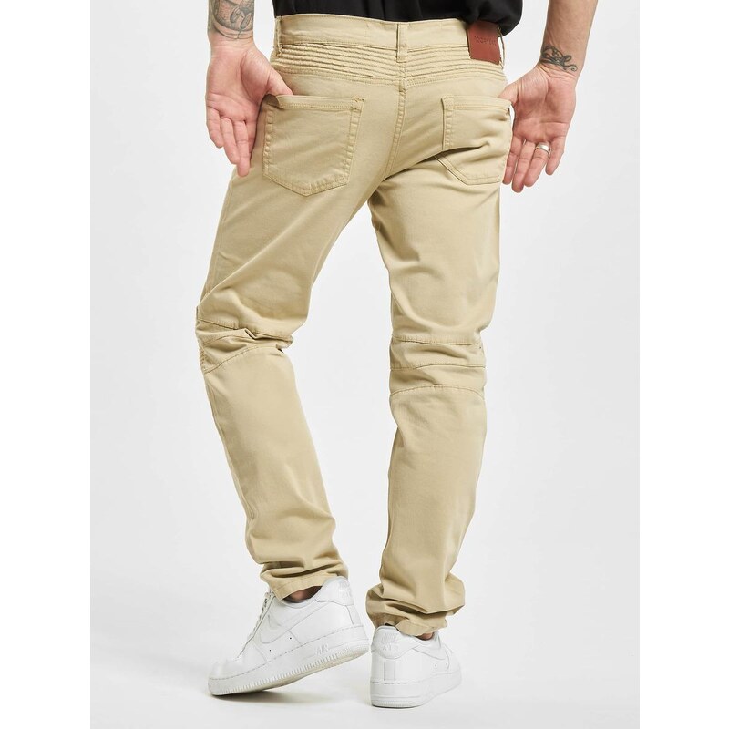 Rocawear Straight Fit Jeans Quilted Khaki