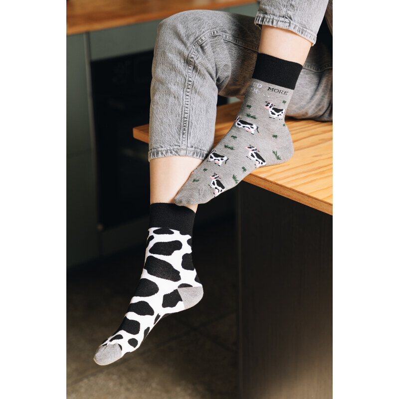 More Ponožky Milk 078-A040 Melange Grey Melange Grey