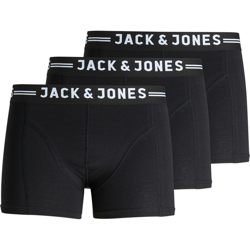 Jack & Jones 3PACK pánské boxerky Jack and Jones černé