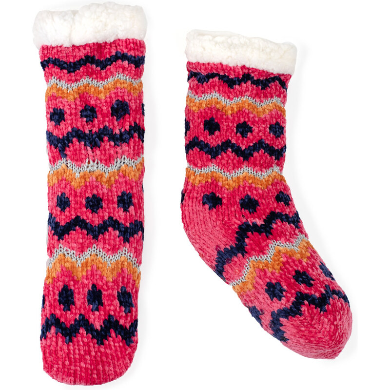Shelvt Women's Warm Non-slip Pattern Socks