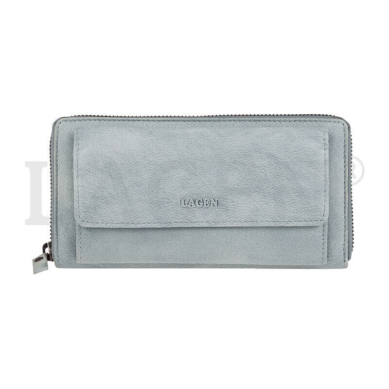 Dámská kožená peněženka Lagen 786-017/R Ocean blue 76517703