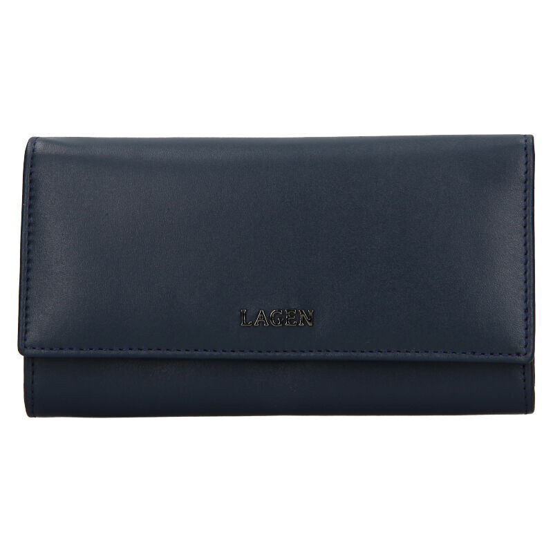 Dámská kožená peněženka Lagen BLC/5065/621 Navy blue